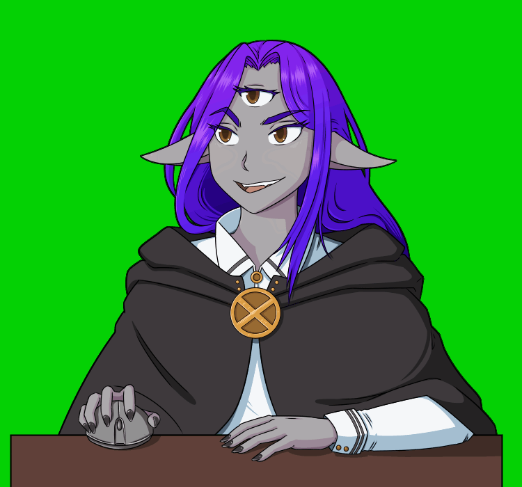 Looping talk animation for Hishnack on twitch
